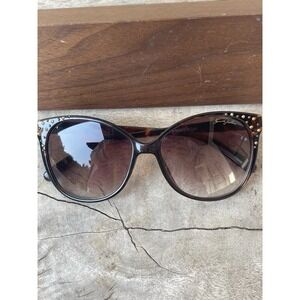 Y2K Rhinestone KJL KENNETH JAY LANE KJL975 Tortoise Shell Sunglasses